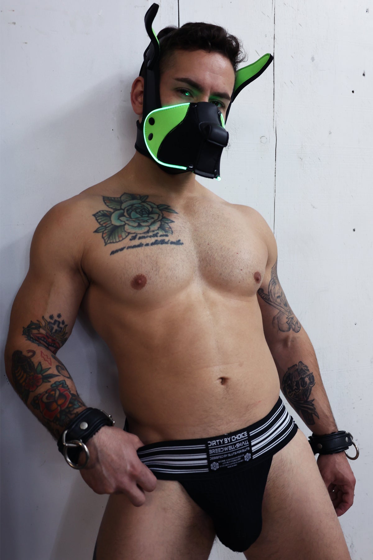 Poundtown Pup Mask 2.0 - Neon Green - DealByEthan.gay loves Breedwell