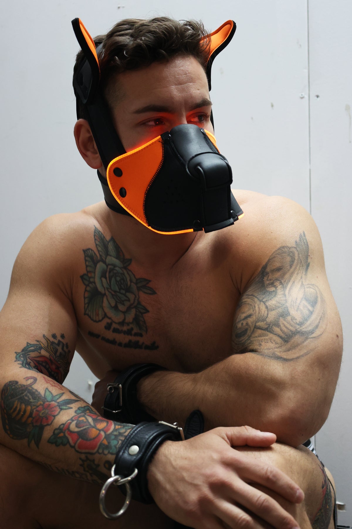 Poundtown Pup Mask 2.0 - Neon Orange - DealByEthan.gay loves Breedwell