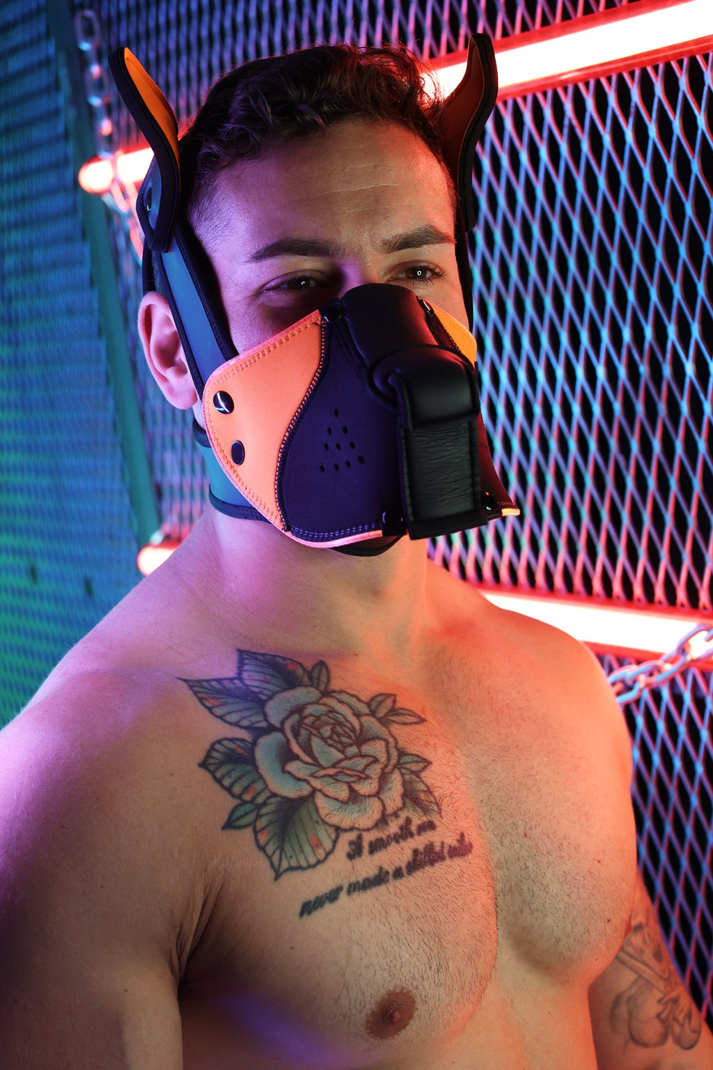 Poundtown Pup Mask 2.0 - Neon Orange - DealByEthan.gay loves Breedwell