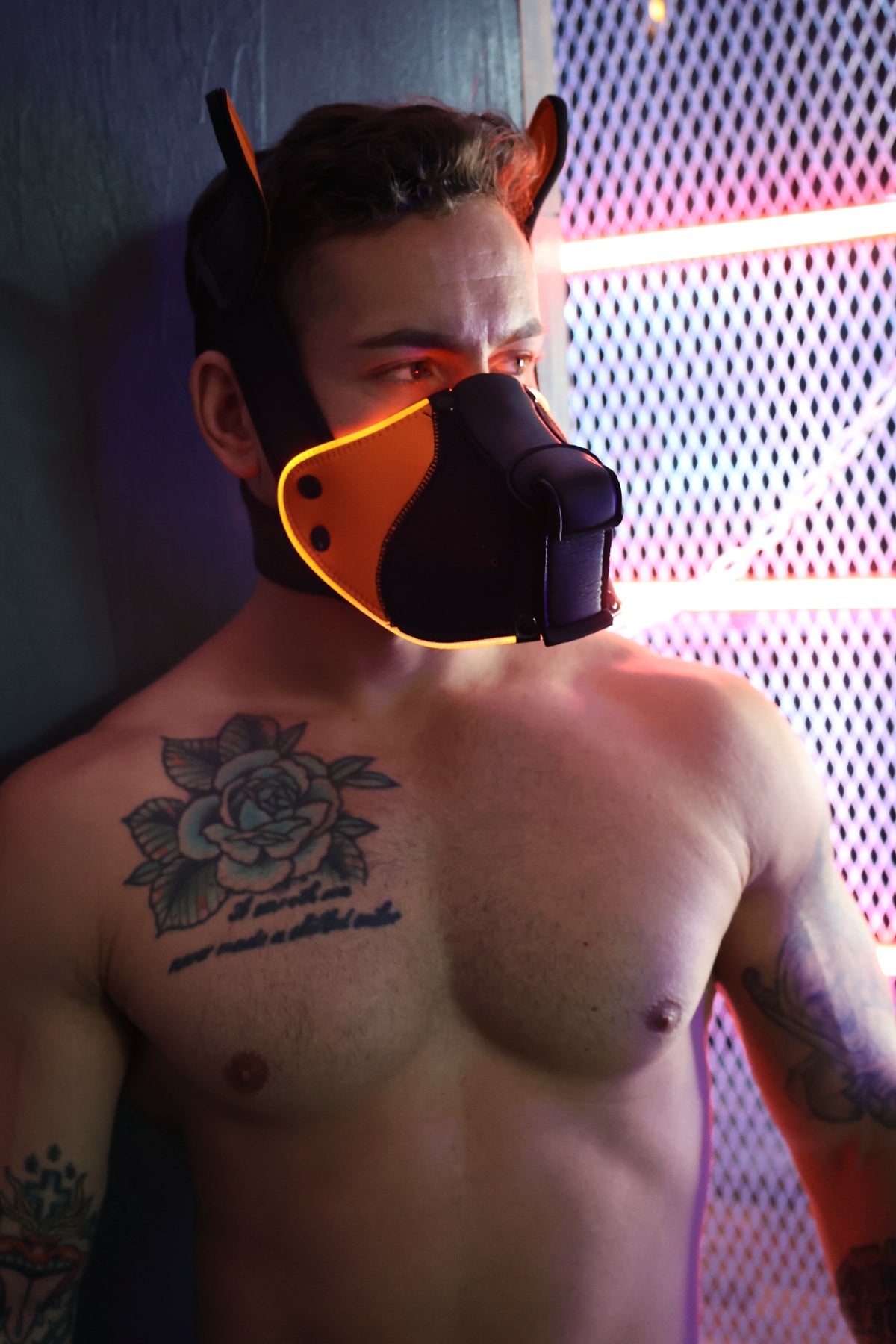 Poundtown Pup Mask 2.0 - Neon Orange - DealByEthan.gay loves Breedwell