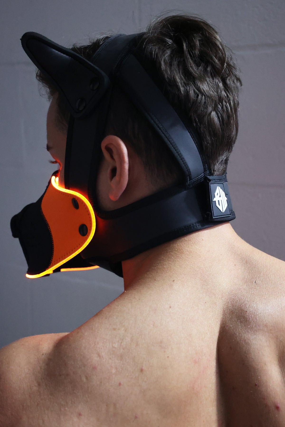 Poundtown Pup Mask 2.0 - Neon Orange - DealByEthan.gay loves Breedwell