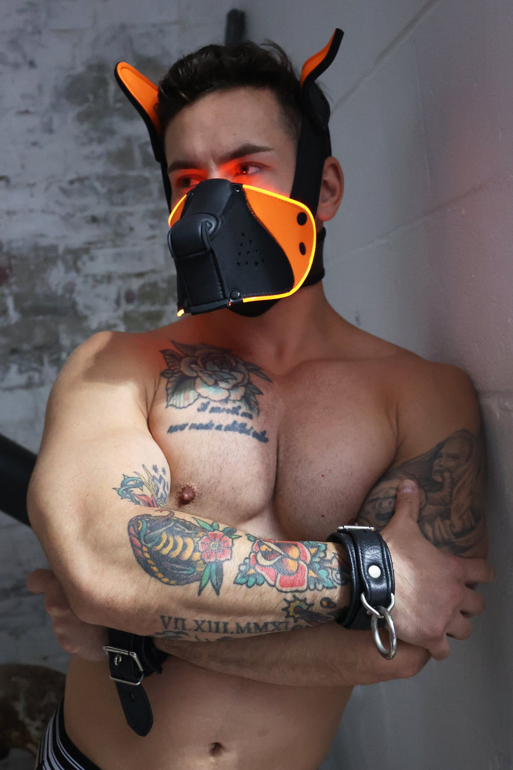 Poundtown Pup Mask 2.0 - Neon Orange - DealByEthan.gay loves Breedwell
