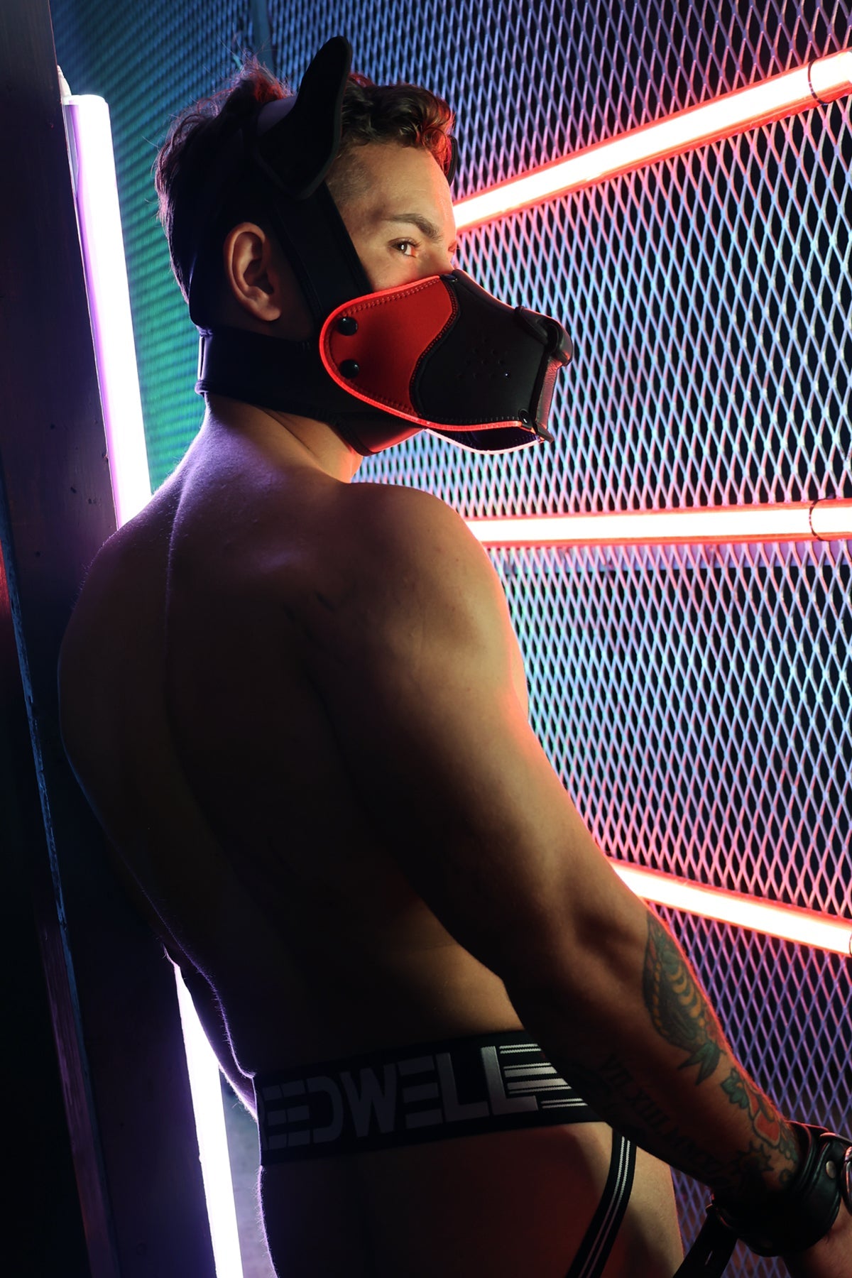 Poundtown Pup Mask 2.0 - Red - DealByEthan.gay loves Breedwell