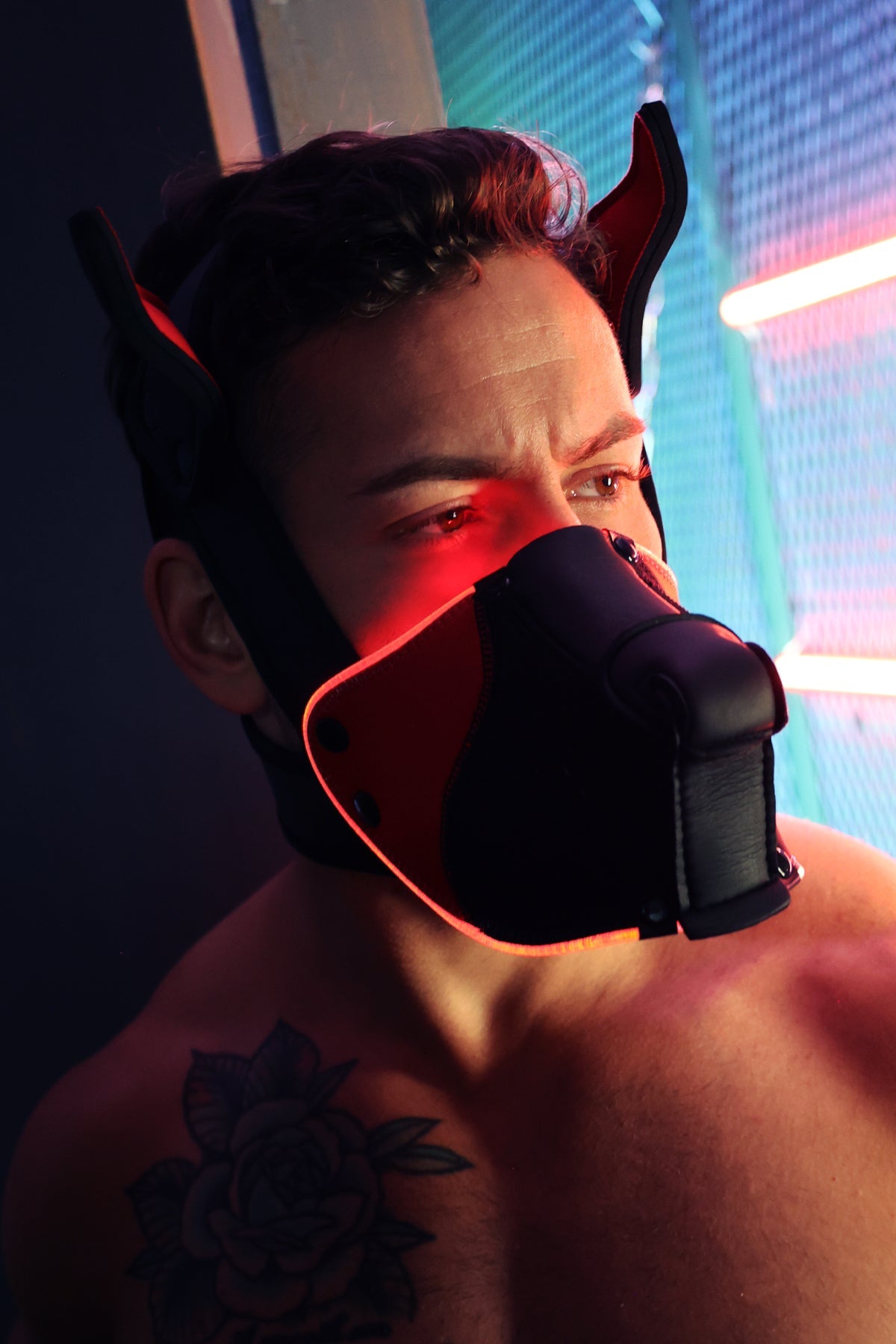 Poundtown Pup Mask 2.0 - Red - DealByEthan.gay loves Breedwell