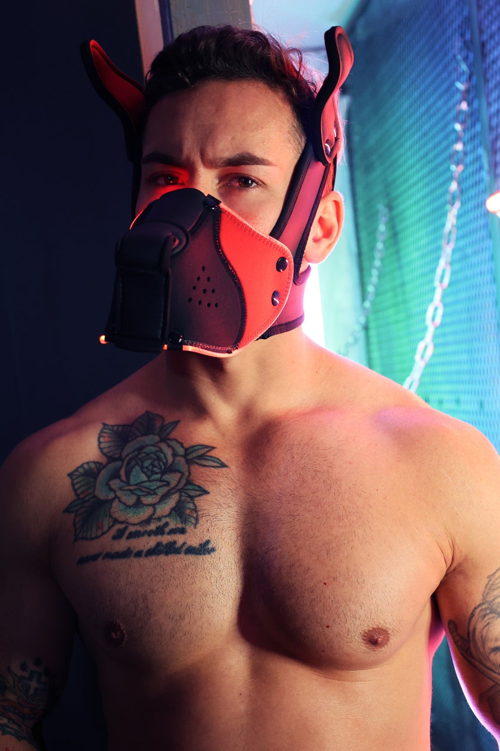 Poundtown Pup Mask 2.0 - Red - DealByEthan.gay loves Breedwell