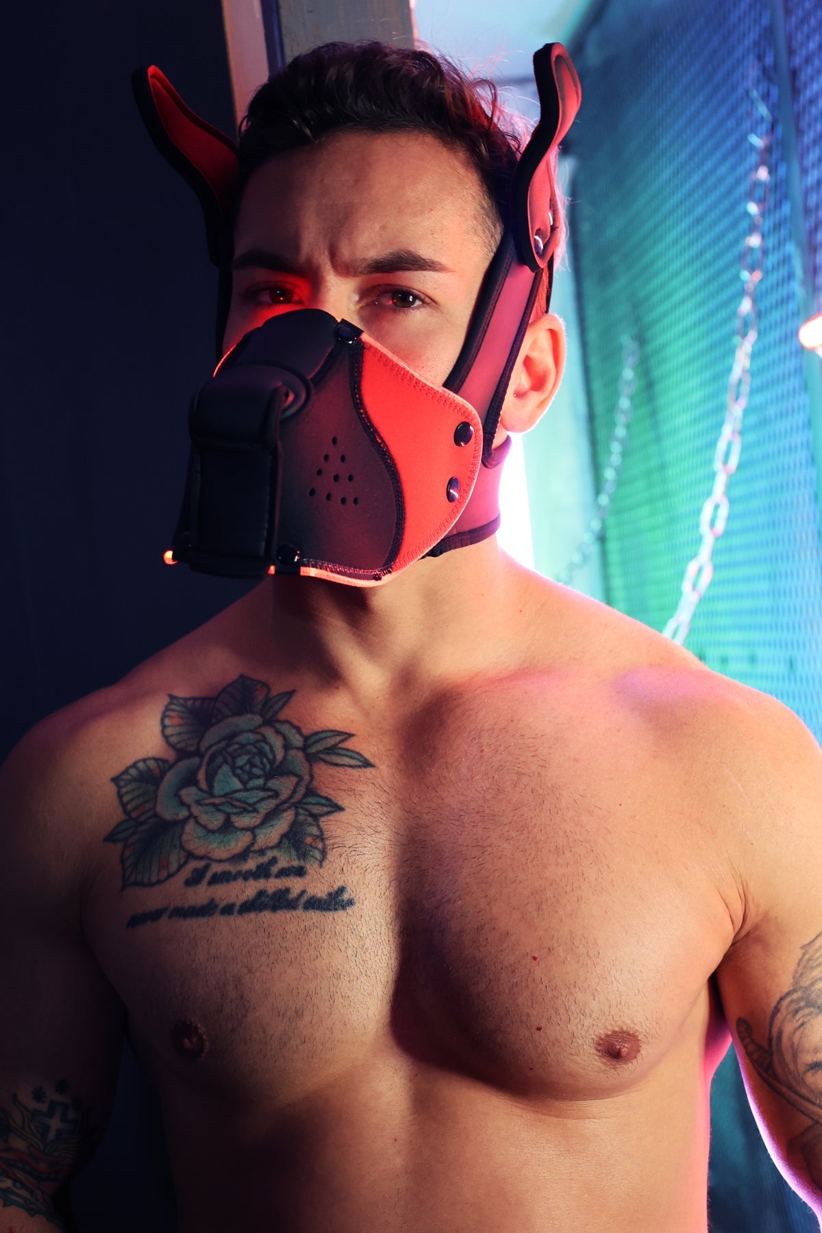Poundtown Pup Mask 2.0 - Red - DealByEthan.gay loves Breedwell