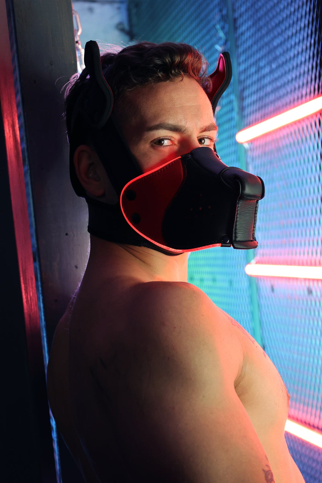 Poundtown Pup Mask 2.0 - Red - DealByEthan.gay loves Breedwell