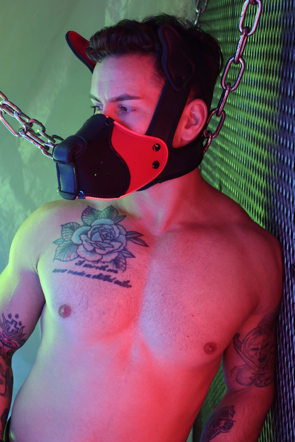 Poundtown Pup Mask 2.0 - Red - DealByEthan.gay loves Breedwell