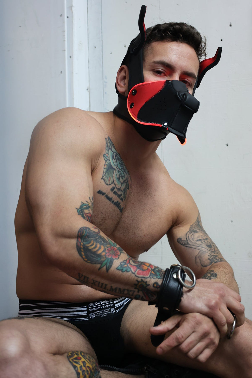 Poundtown Pup Mask 2.0 - Red - DealByEthan.gay loves Breedwell