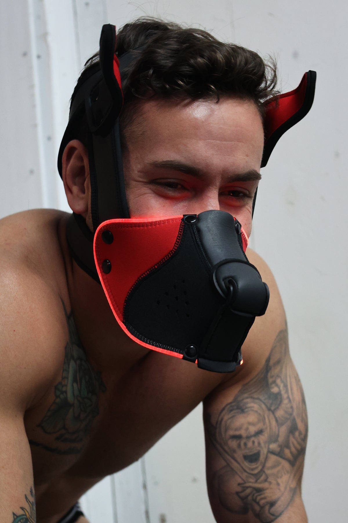 Poundtown Pup Mask 2.0 - Red - DealByEthan.gay loves Breedwell