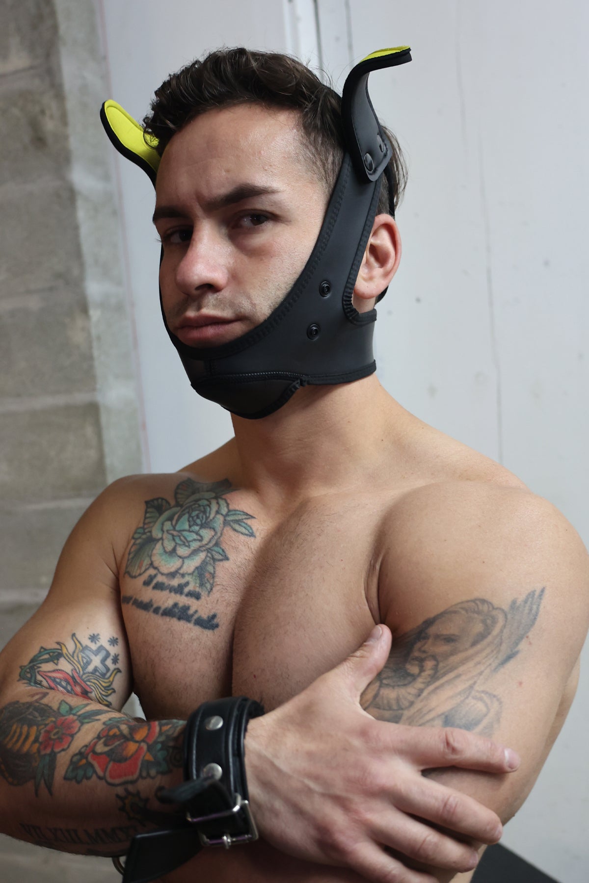 Poundtown Pup Mask 2.0 - Yellow - DealByEthan.gay loves Breedwell