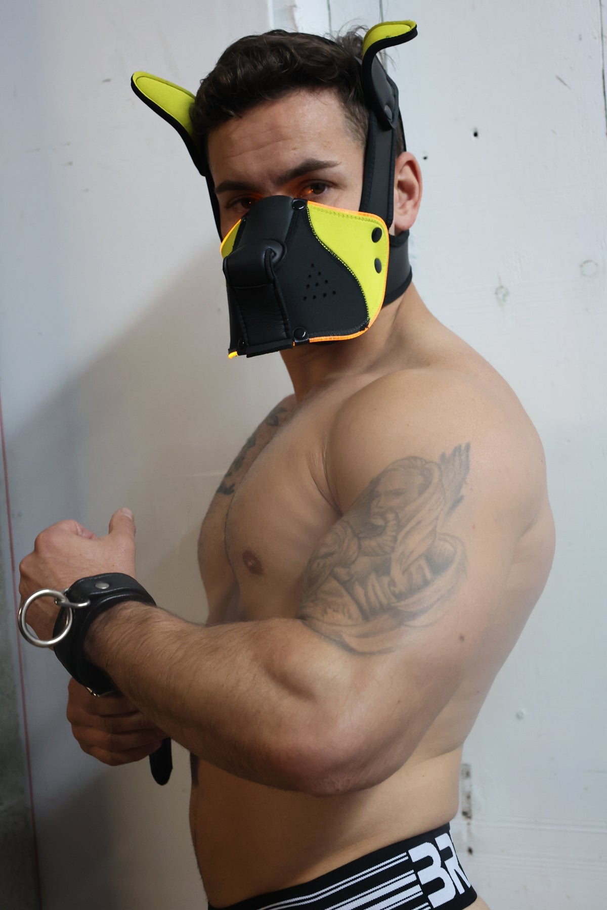 Poundtown Pup Mask 2.0 - Yellow - DealByEthan.gay loves Breedwell