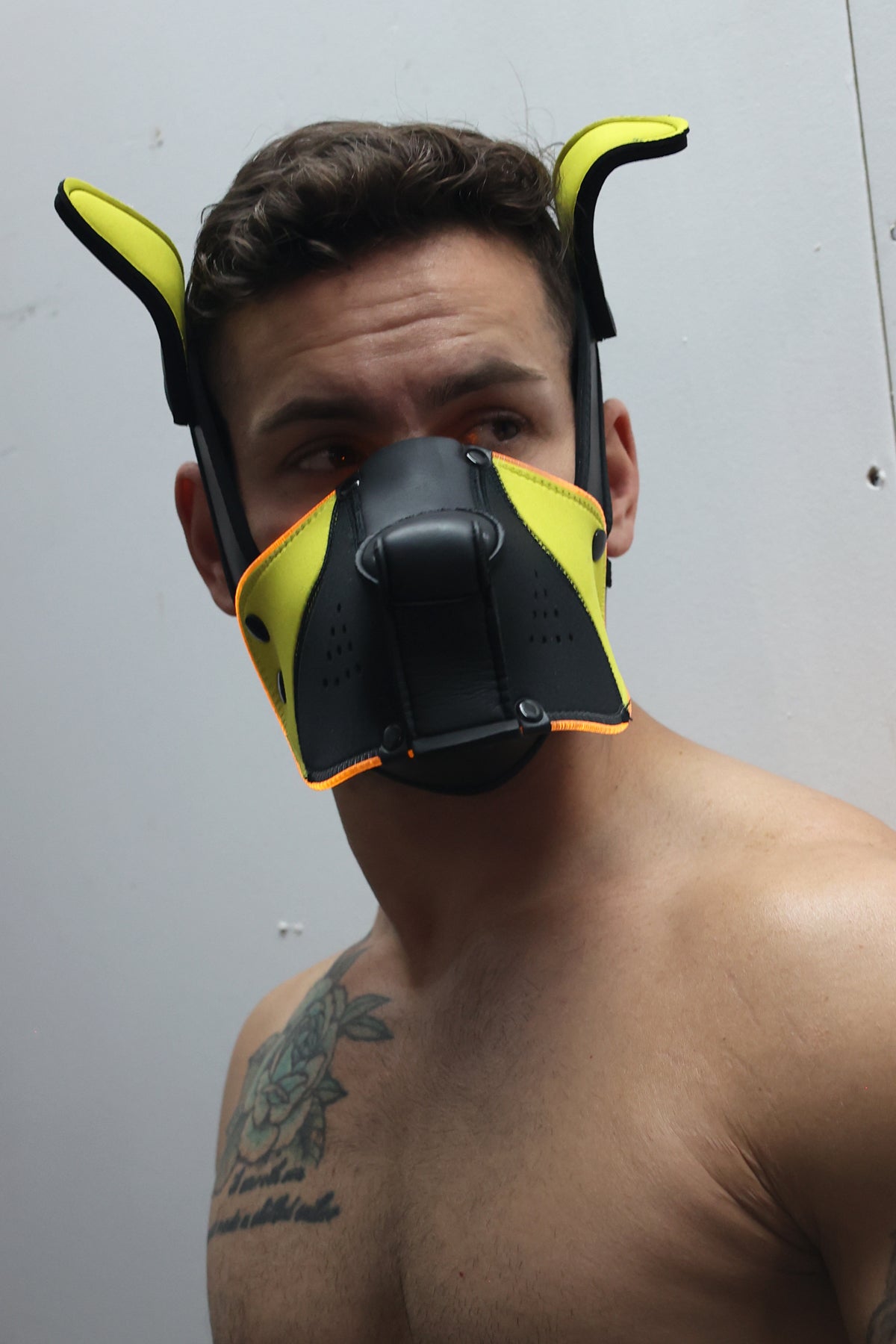 Poundtown Pup Mask 2.0 - Yellow - DealByEthan.gay loves Breedwell