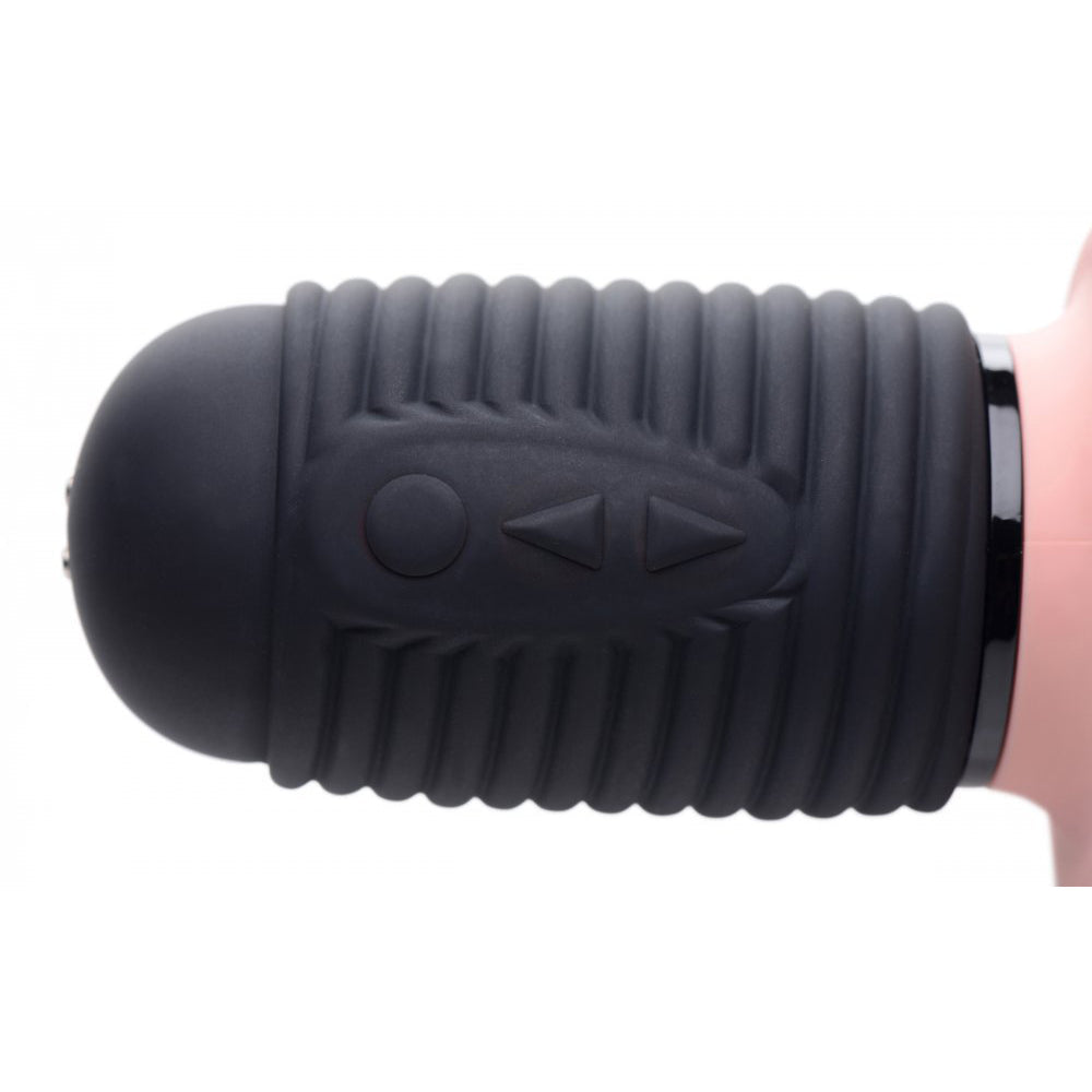 Consolador de silicona con vibración y empuje Power Pounder