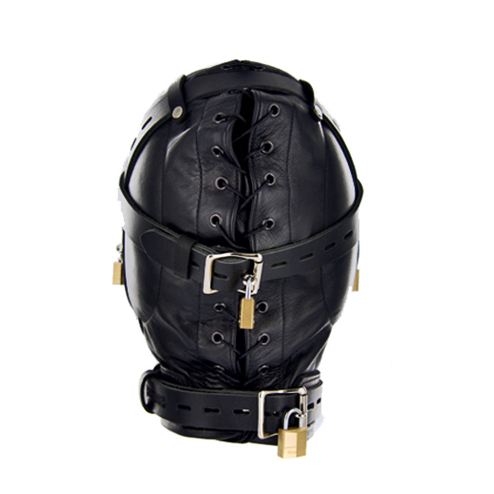Premium Total Sensory Deprivation Leather Hood - DealByEthan.gay loves Strict Leather