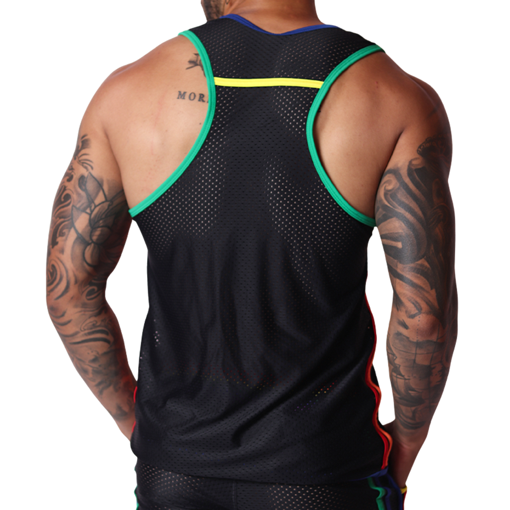 Pride Tank back view by Gigo Underwear