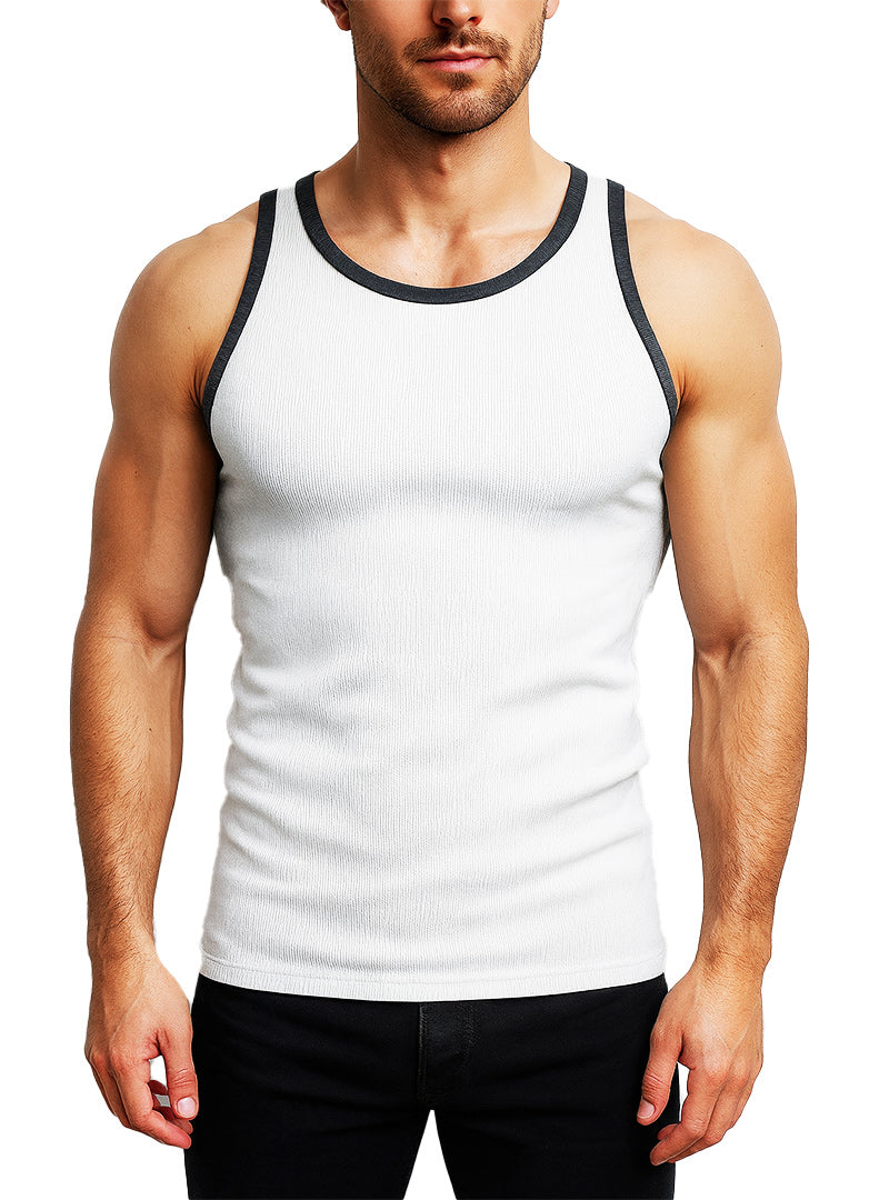Pride USA Ribbed Cotton Tank Top - DealByEthan.gay loves Pride USA