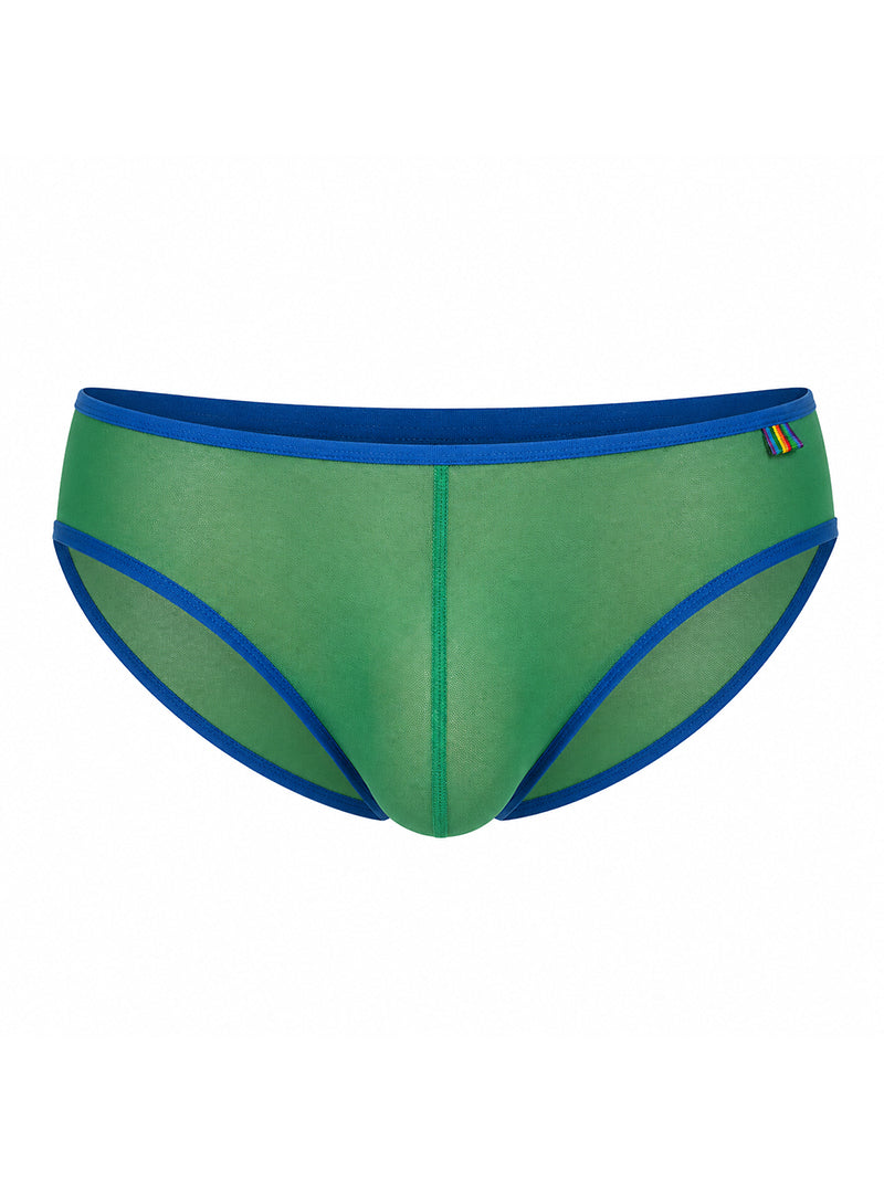 Pride USA Men's Mesh Gossamer Bikini Low-Rise Sheer Underwear