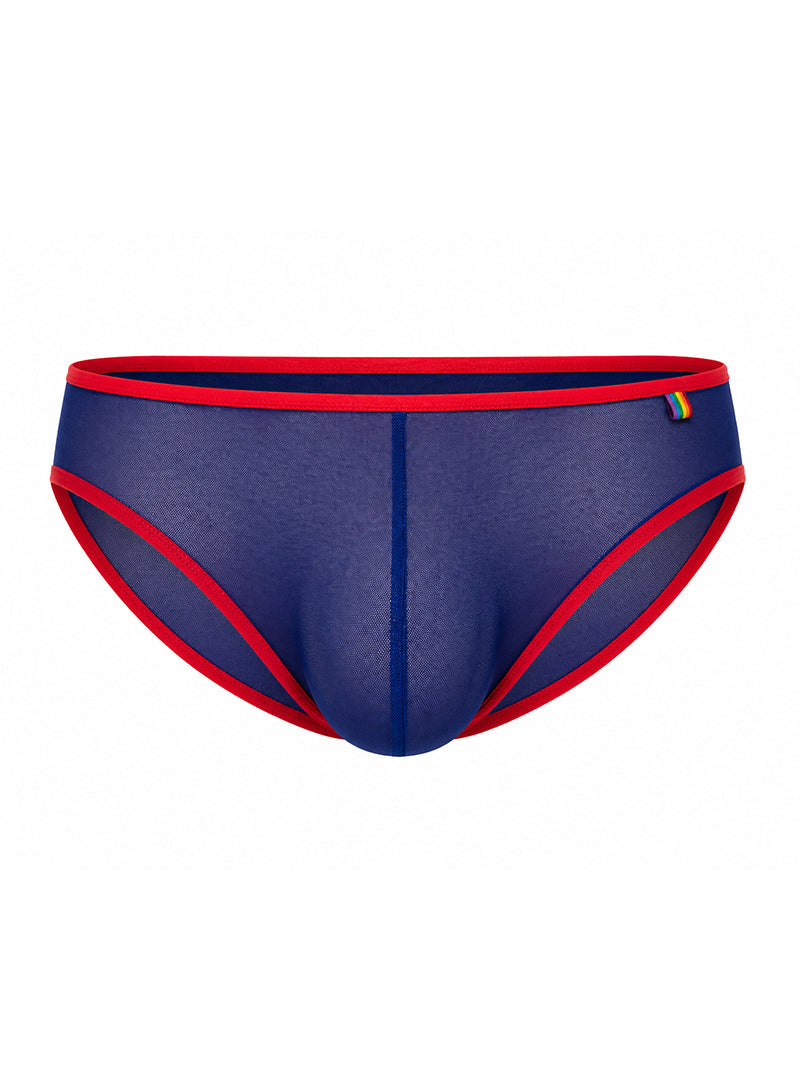 Pride USA Men's Mesh Gossamer Bikini Low-Rise Sheer Underwear