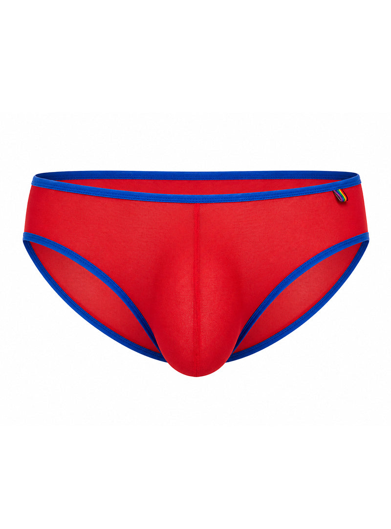 Pride USA Men's Mesh Gossamer Bikini Low-Rise Sheer Underwear