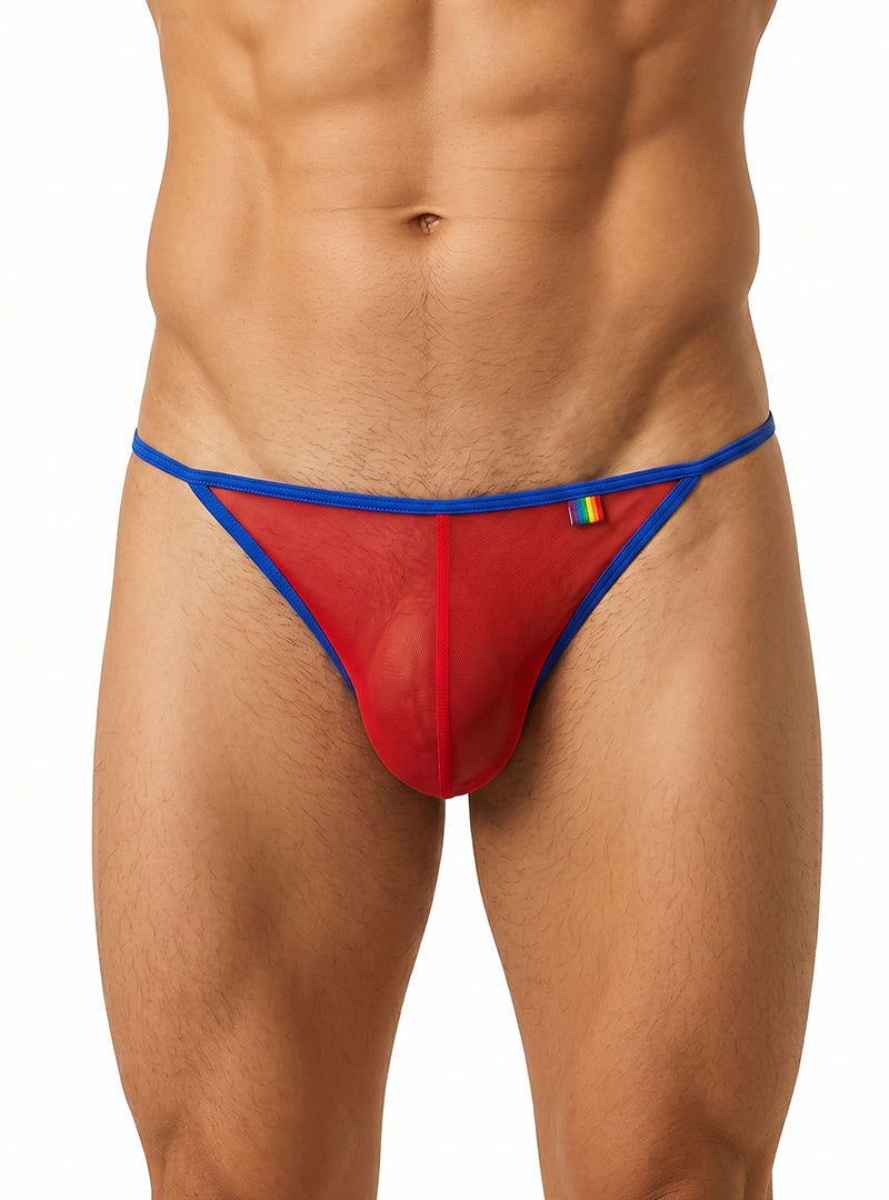 Pride USA Men's Mesh Gossamer G-String
