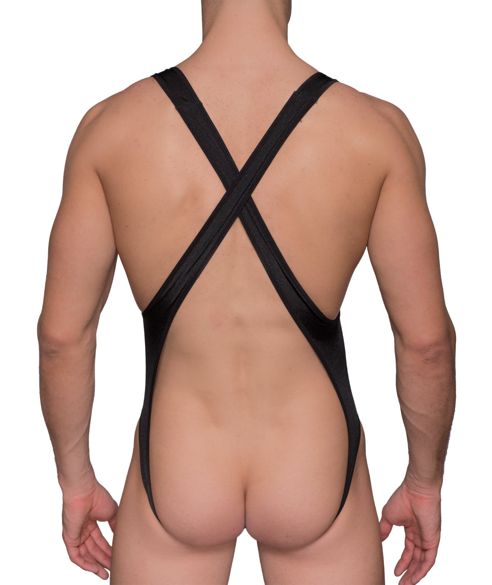 Pride USA Men's Jockstrap Body Suit, Exposed Back