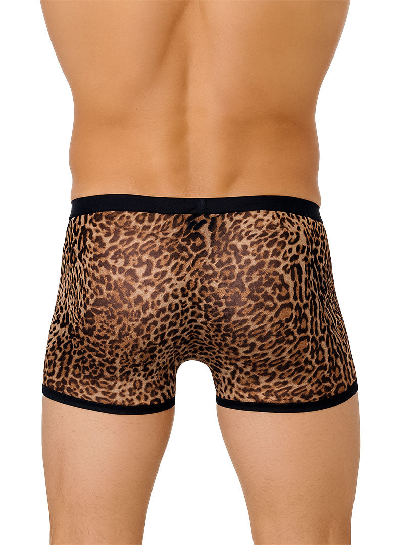 Pride USA Men's Leopard Sheer Catty Trunk Everyday Underwear