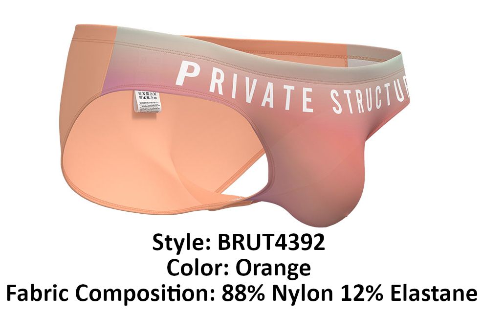 Private Structure BRUT4392 Bare Bikini Color Orange - DealByEthan.gay loves Private Structure