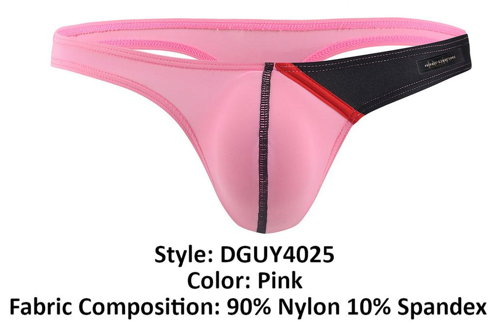 Private Structure DGUY4025 Desire Glaze G-String Color Pink - DealByEthan.gay loves Private Structure