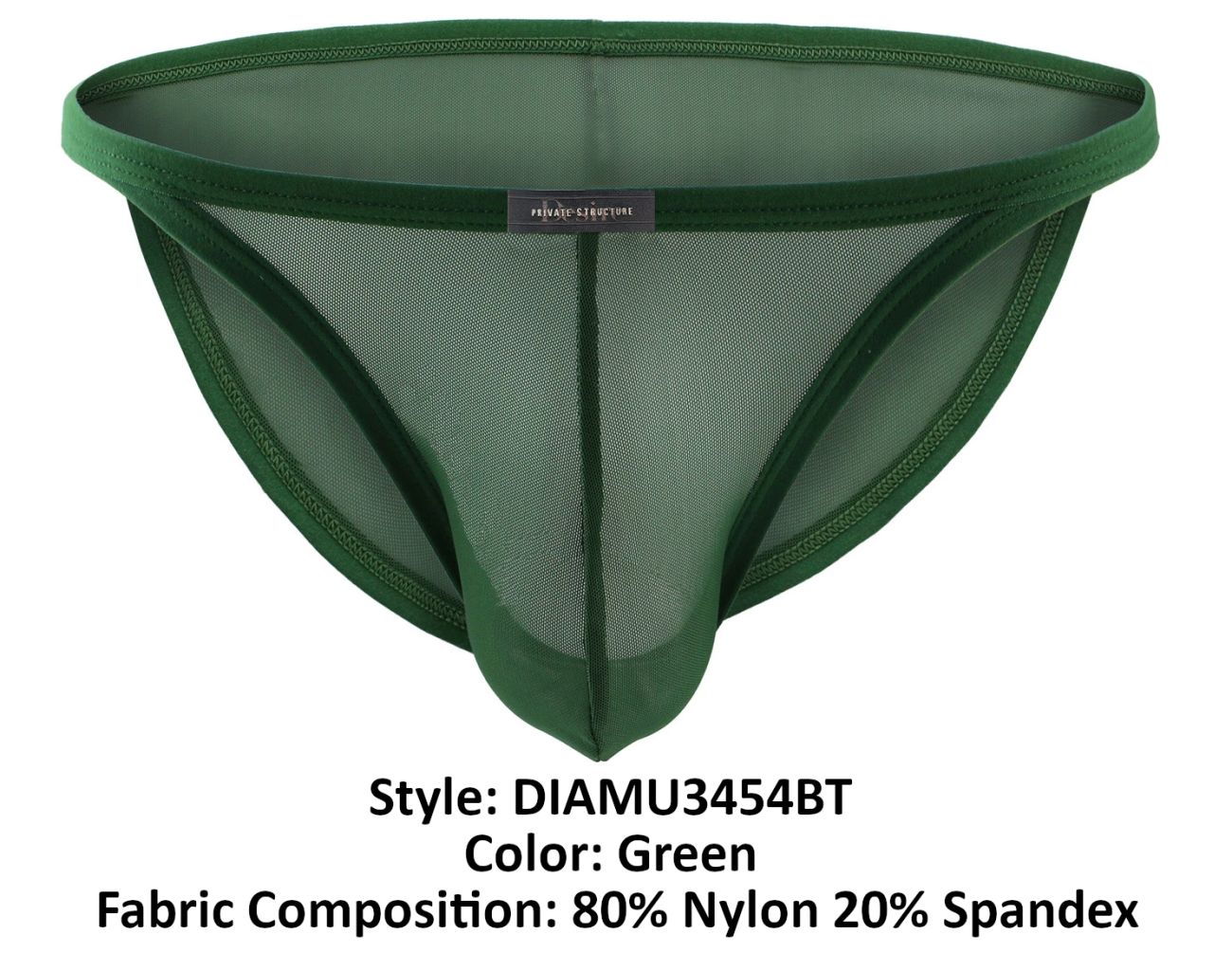 Private Structure DIAMU3454BT Desire Intima Low Rise Bikini Color Green - DealByEthan.gay loves Private Structure