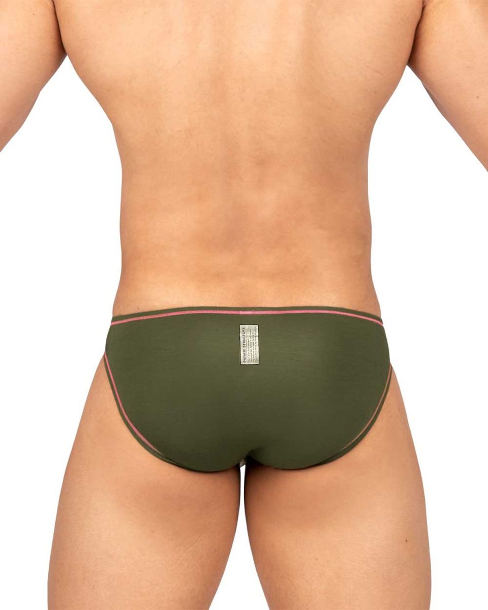 Private Structure EPUS4563 Prime Eutopia Bikini Brief Color Olive - DealByEthan.gay loves Private Structure