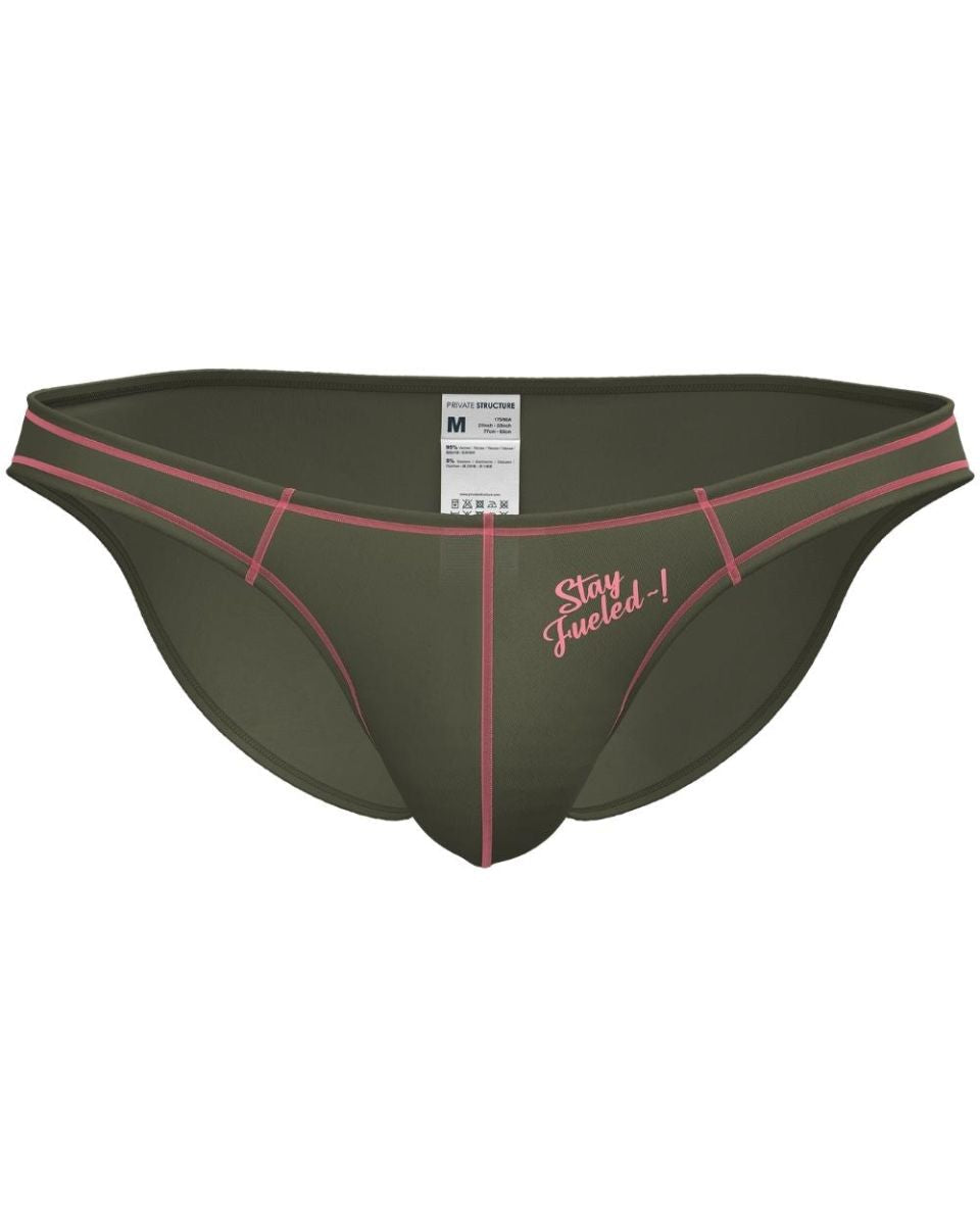Private Structure EPUS4563 Prime Eutopia Bikini Brief Color Olive - DealByEthan.gay loves Private Structure