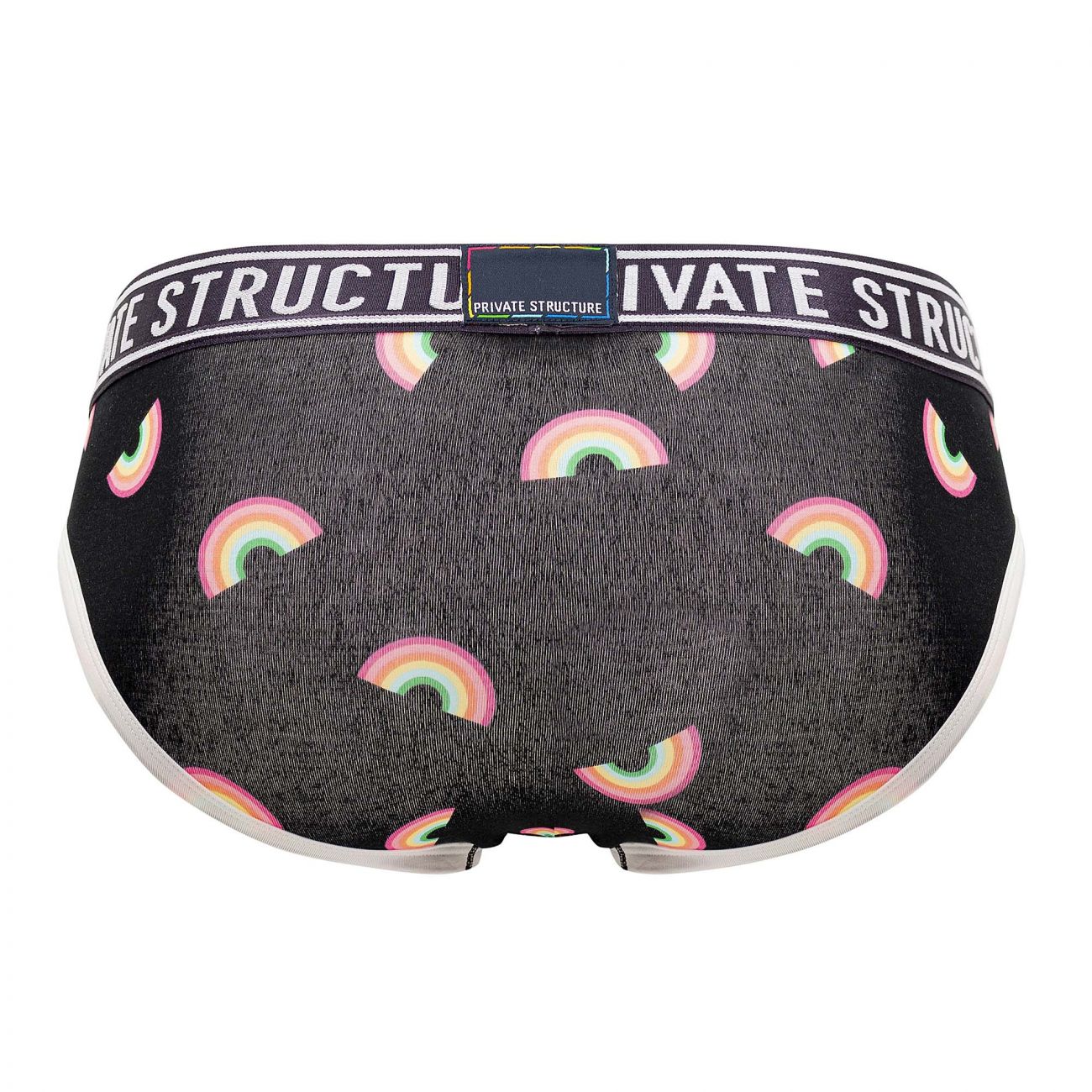 Private Structure EPUX4187 Pride Mini Briefs Color Black Rainbow - DealByEthan.gay loves Private Structure