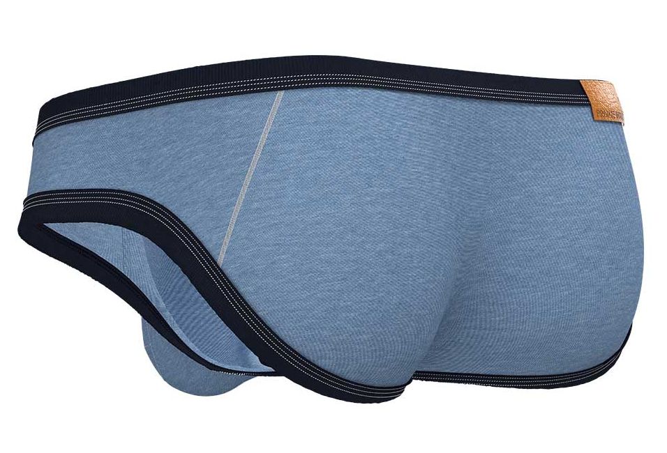 Private Structure LCUT4358 Barn Boy Low Rise Mini Brief Farbe Denim