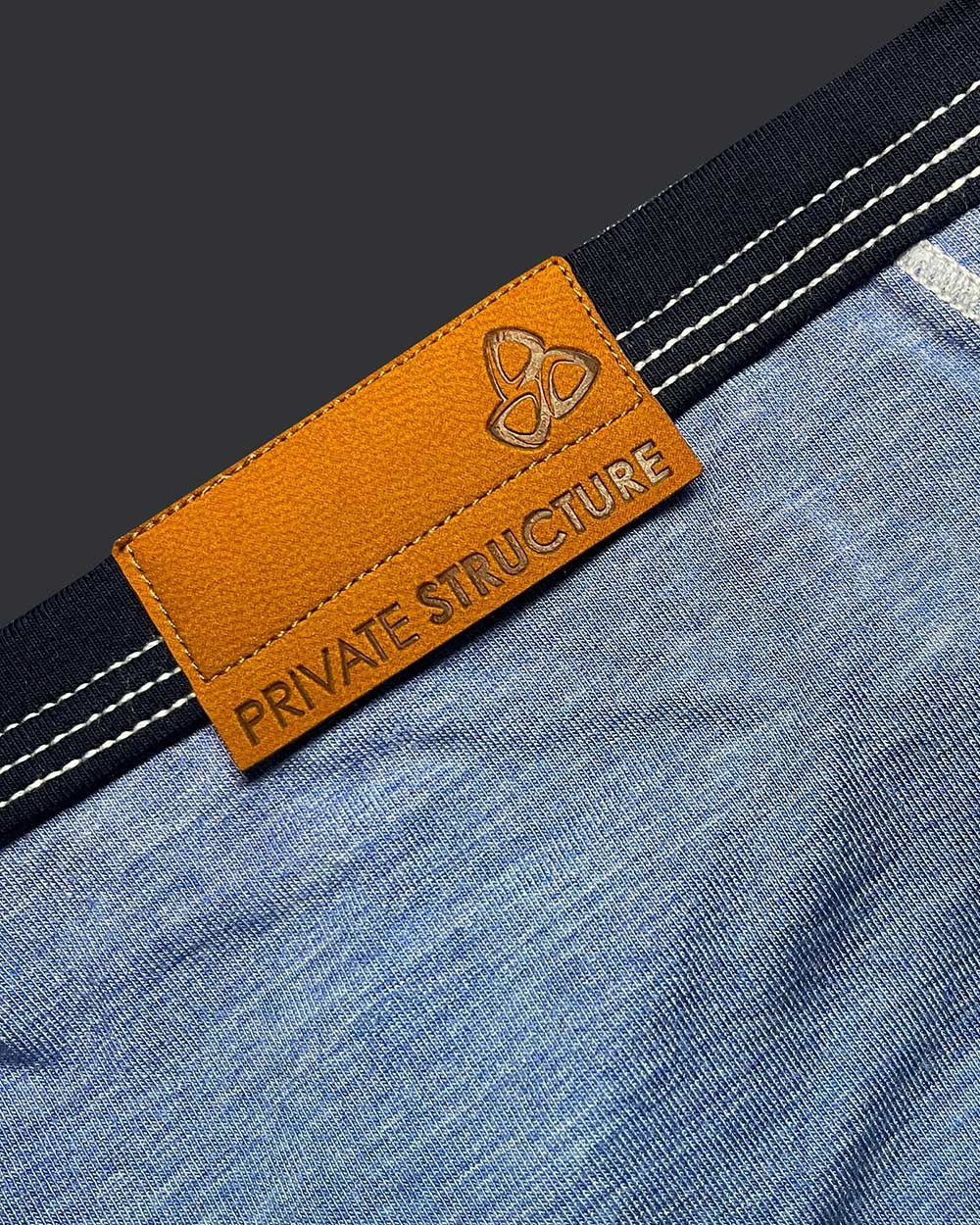 Private Structure LCUT4358 Barn Boy Low Rise Mini Brief Farbe Denim