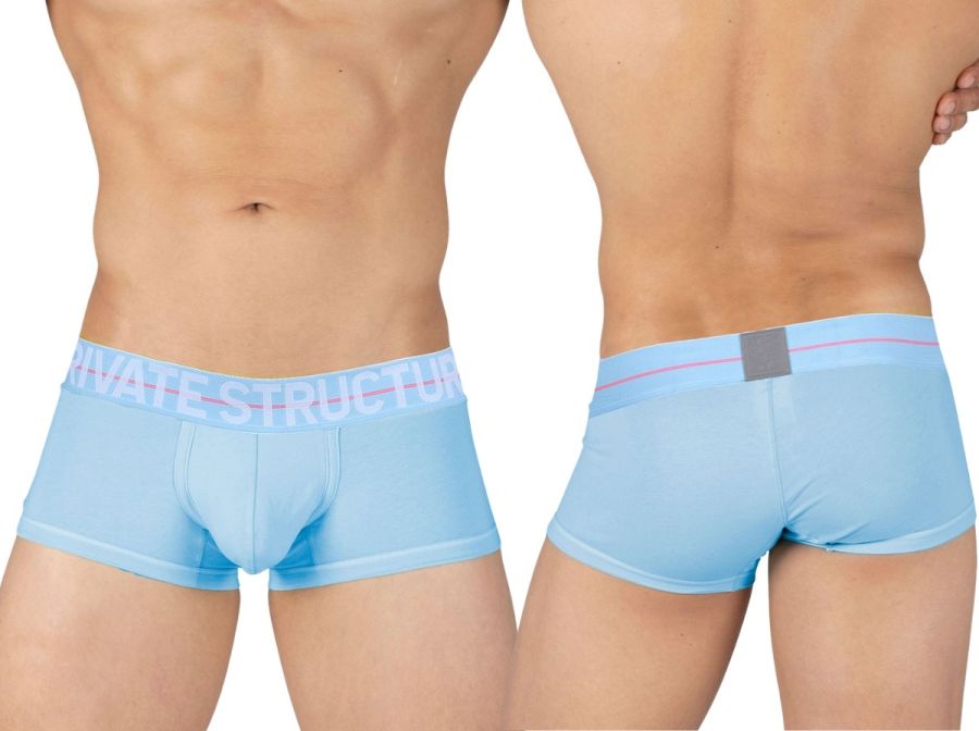 Private Structure MOUX4103 Mo Lite Mid Waist Trunk Color Blue - DealByEthan.gay loves Private Structure
