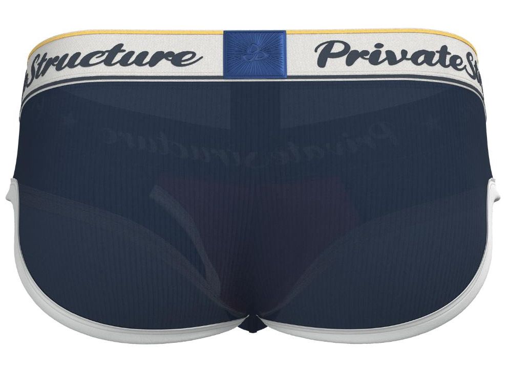 Private Structure SCUS4529 Klassischer Mini-Slip mit mittlerer Taille, Farbe: Marineblau