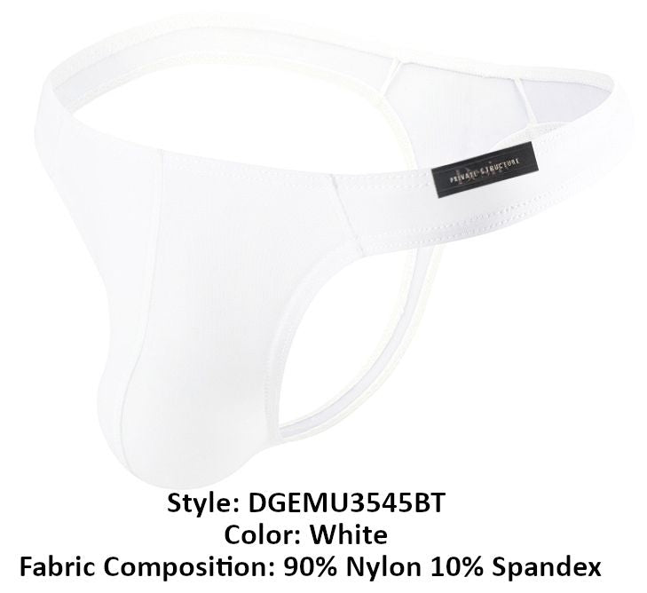 Private Structure DGEMU3545BT Desire Glaze Tanga Farbe Weiß