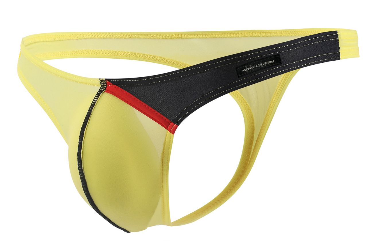 Private Structure DGUY4025 Desire Glaze G-String Farbe Gelb