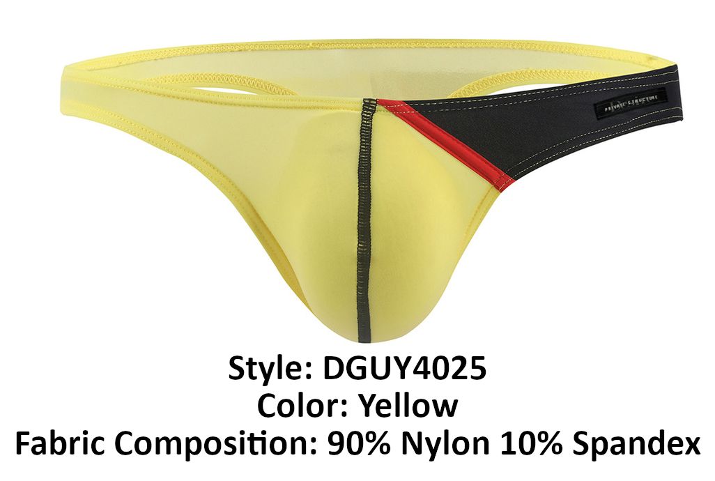 Private Structure DGUY4025 Desire Glaze G-String Farbe Gelb