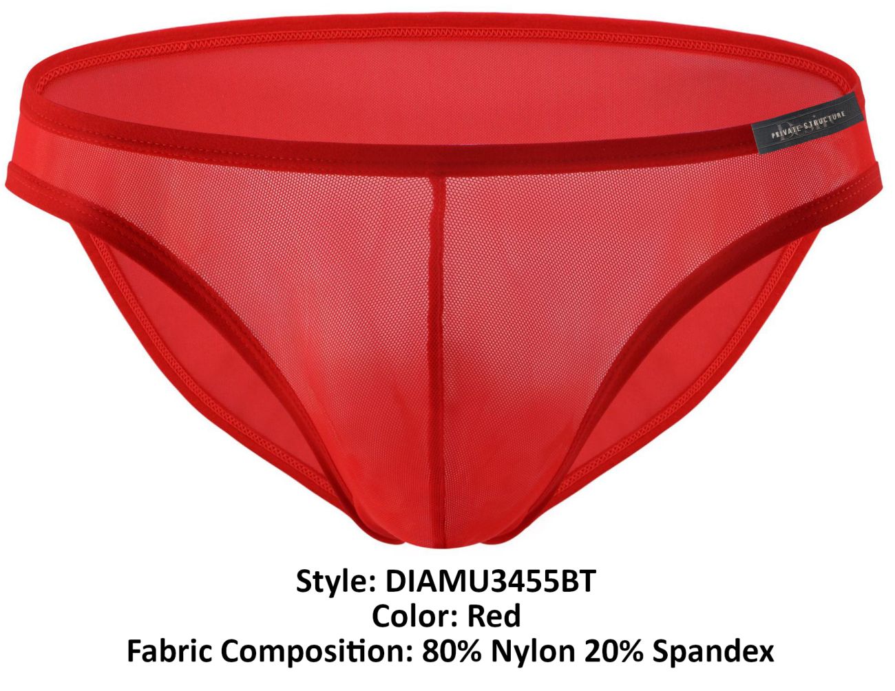 Private Structure DIAMU3455BT Desire Intima Low Rise Bikini Color Red