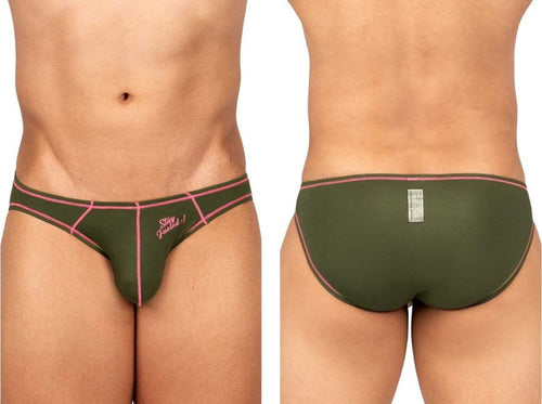 Private Structure EPUS4563 Prime Eutopia Bikini Brief Color Olive