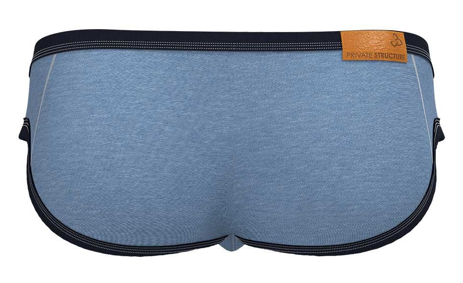 Private Structure LCUT4358 Barn Boy Low Rise Mini Brief Color Denim