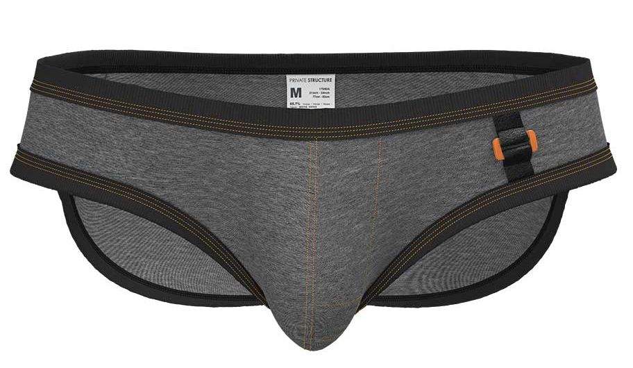 Private Structure LCUT4358 Barn Boy Low Rise Mini Brief Farbe Steingrau