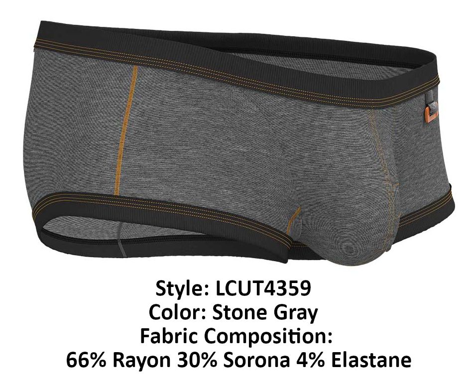 Private Structure LCUT4359 Barn Boy Low Rise Trunk Farbe Steingrau