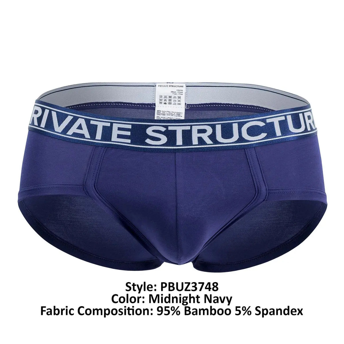 Private Structure Herrenunterwäsche PBUZ3748 Platinum Bamboo Briefs Farbe Midnight Navy