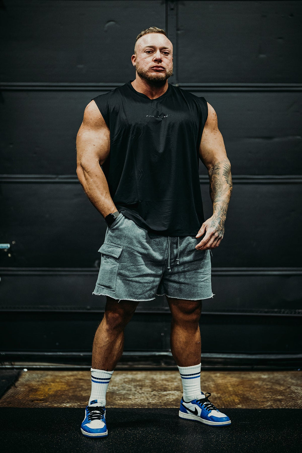 Jed North Men's JN Active Muscle Tee - Black