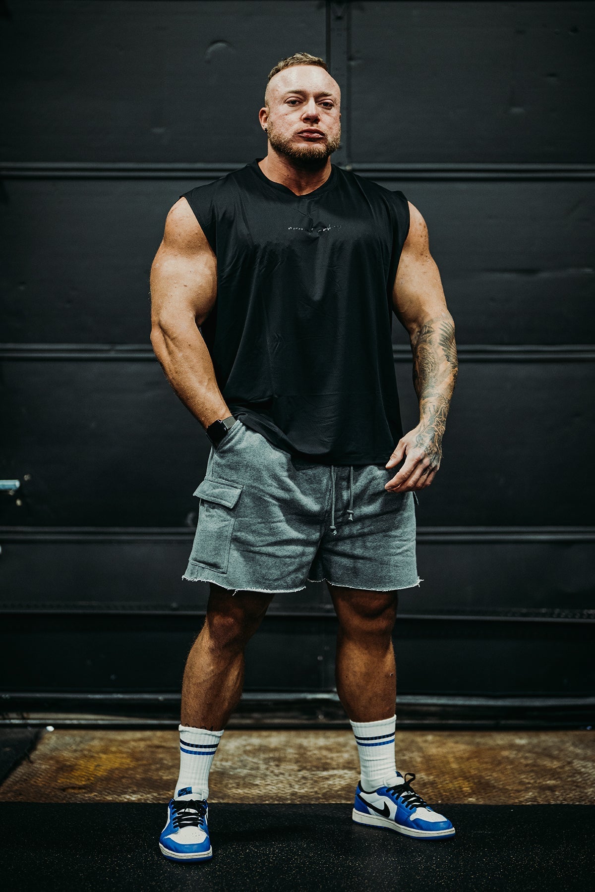 Jed North Men's JN Active Muscle Tee - Black