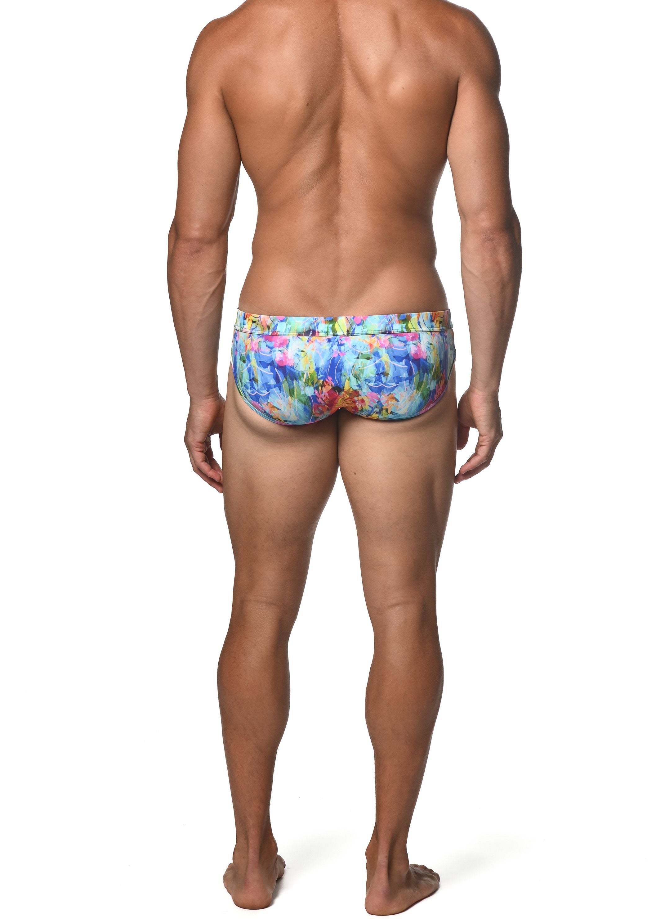 RAINBOW TROPICS FREESTYLE SWIM BRIEF - DealByEthan.gay loves ST33LE