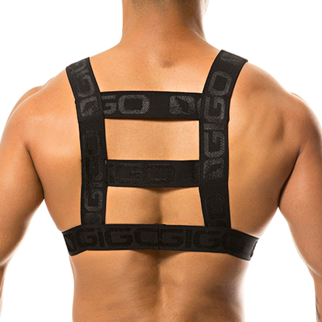 Resistless Black Harness by Gigo Underwear - Resistless Black Harness | Mens underwear by GIGO Underwear